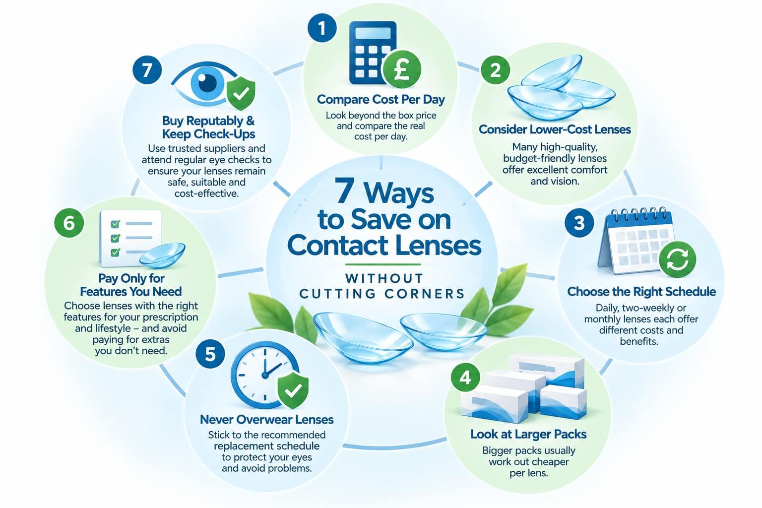 7 Ways to save money on your contact lenses